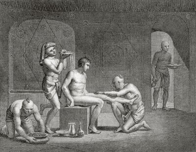 Inside an Egyptian Bathhouse, c.1820s by Dominique Vivant Denon